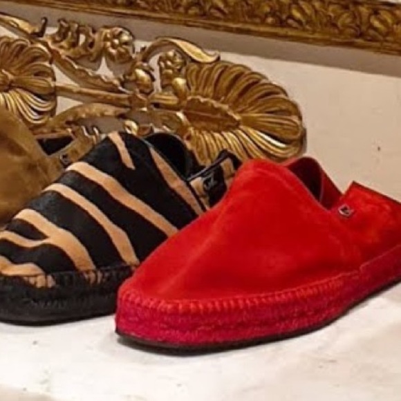 giuseppe zanotti NIB men’s red espadrille slipon
